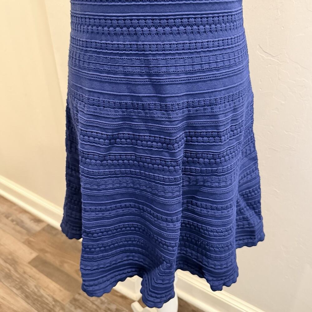 White House Black Market Women’s Dress Size S Fit Flare Sleeveless Blue (A0132) - Picture 2 of 7